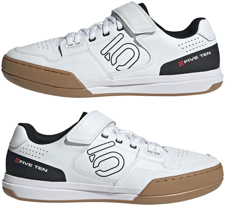 Five Ten Hellcat Mountain Clipless Shoes - Mens FTWR White/Core Black/Red 6