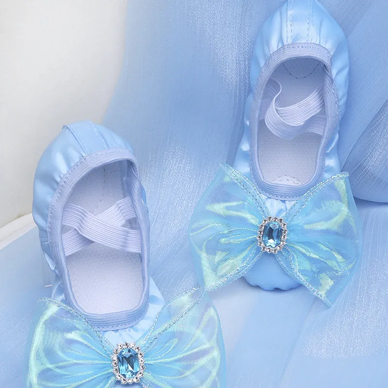 Girls' Elegant Pink Ballet Shoes