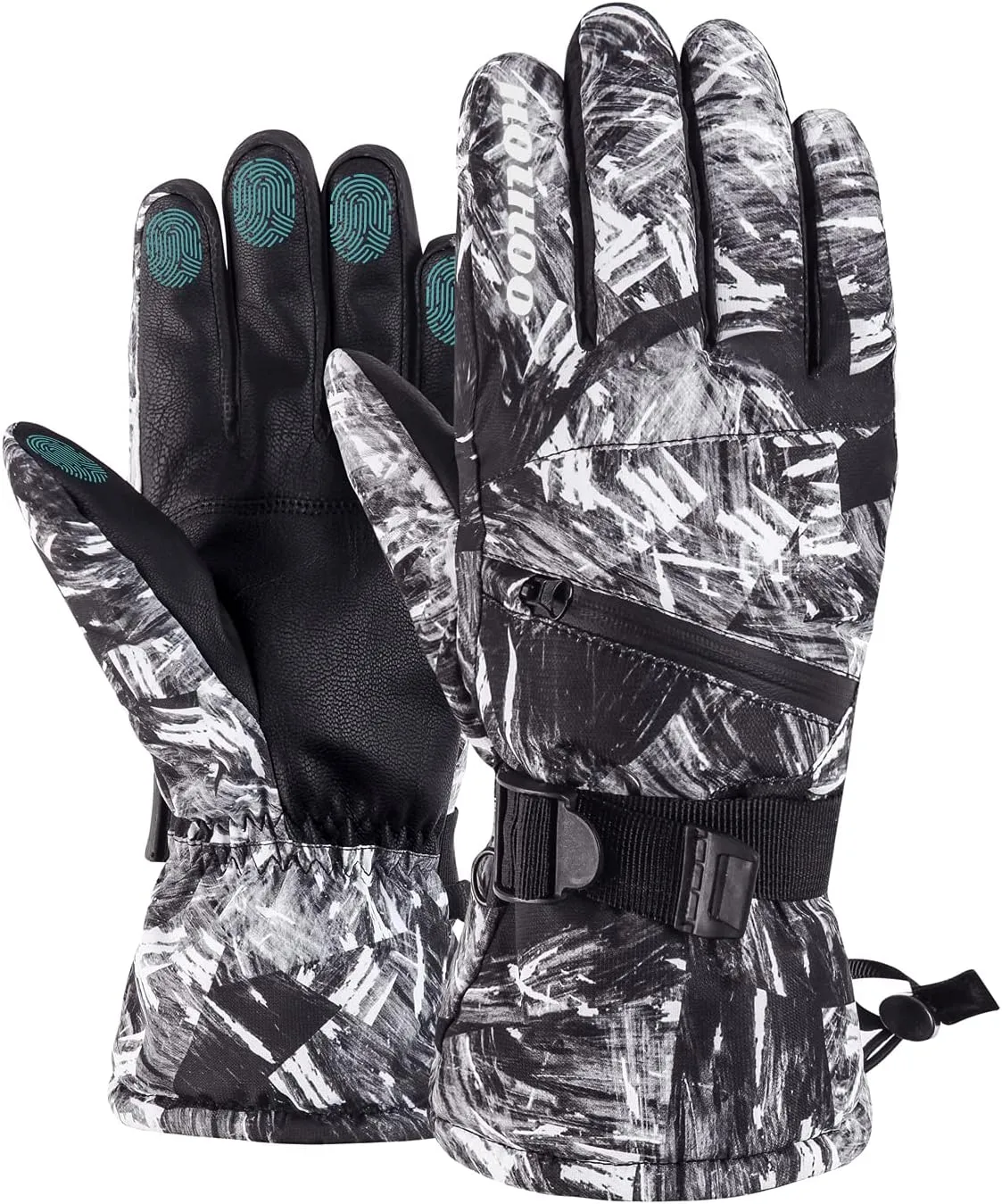 HOIHOO Waterproof -30 Winter Touchscreen Snow Gloves