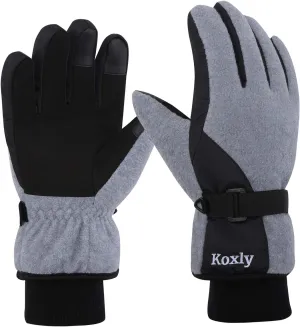 Koxly Winter Gloves: Waterproof 3M Insulated Touchscreen