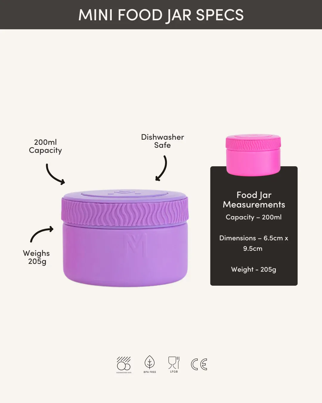 Montiico Mini Insulated Food Jar - Calypso