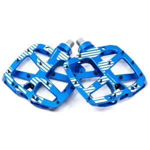 Plus Flat Pedal Aluminum Body 22Pins Blue
