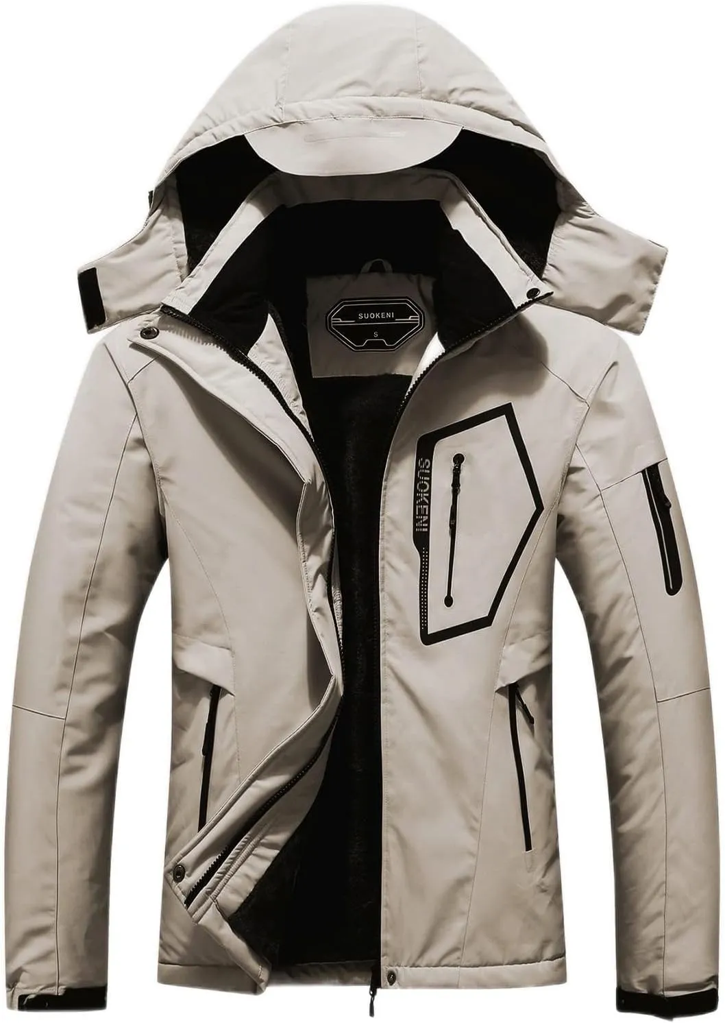 SUOKENI Women's Waterproof Winter Coat - Stay Warm & Dry!