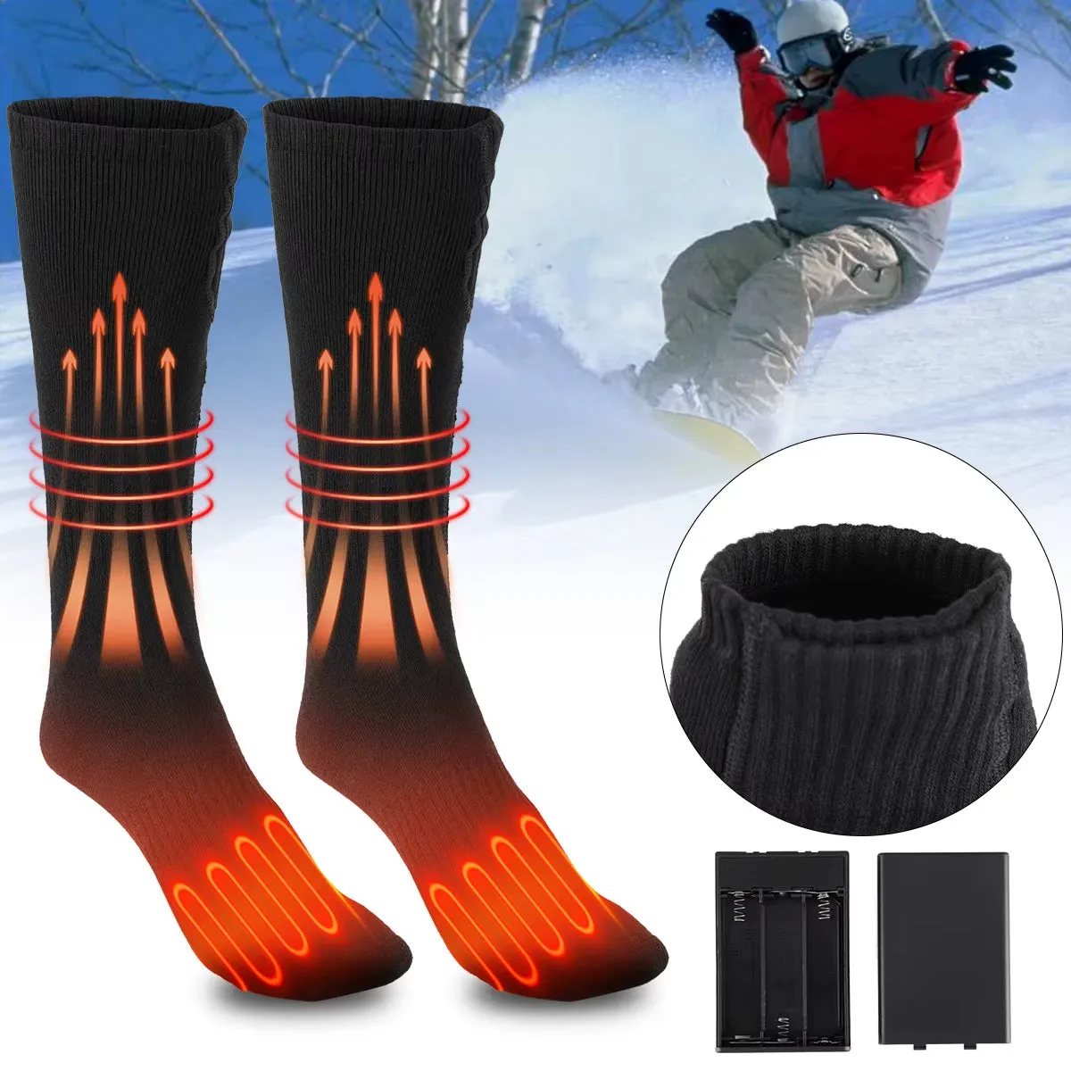 ThermoFeet Premium Heated Socks for Winter Adventures