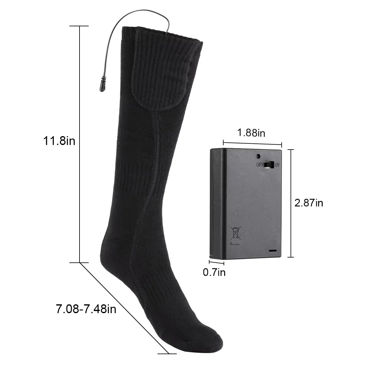 ThermoFeet Premium Heated Socks for Winter Adventures