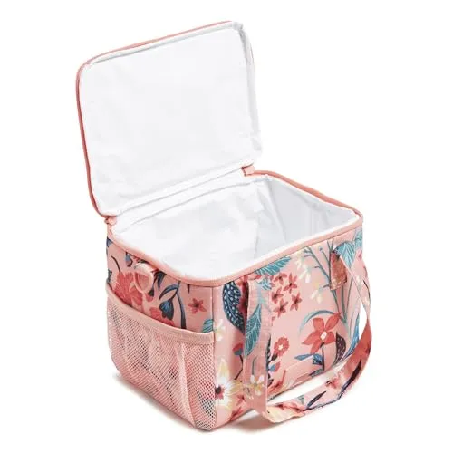 Vera Bradley Recycled Ripstop Lunch Cooler, Paradise Bright Coral
