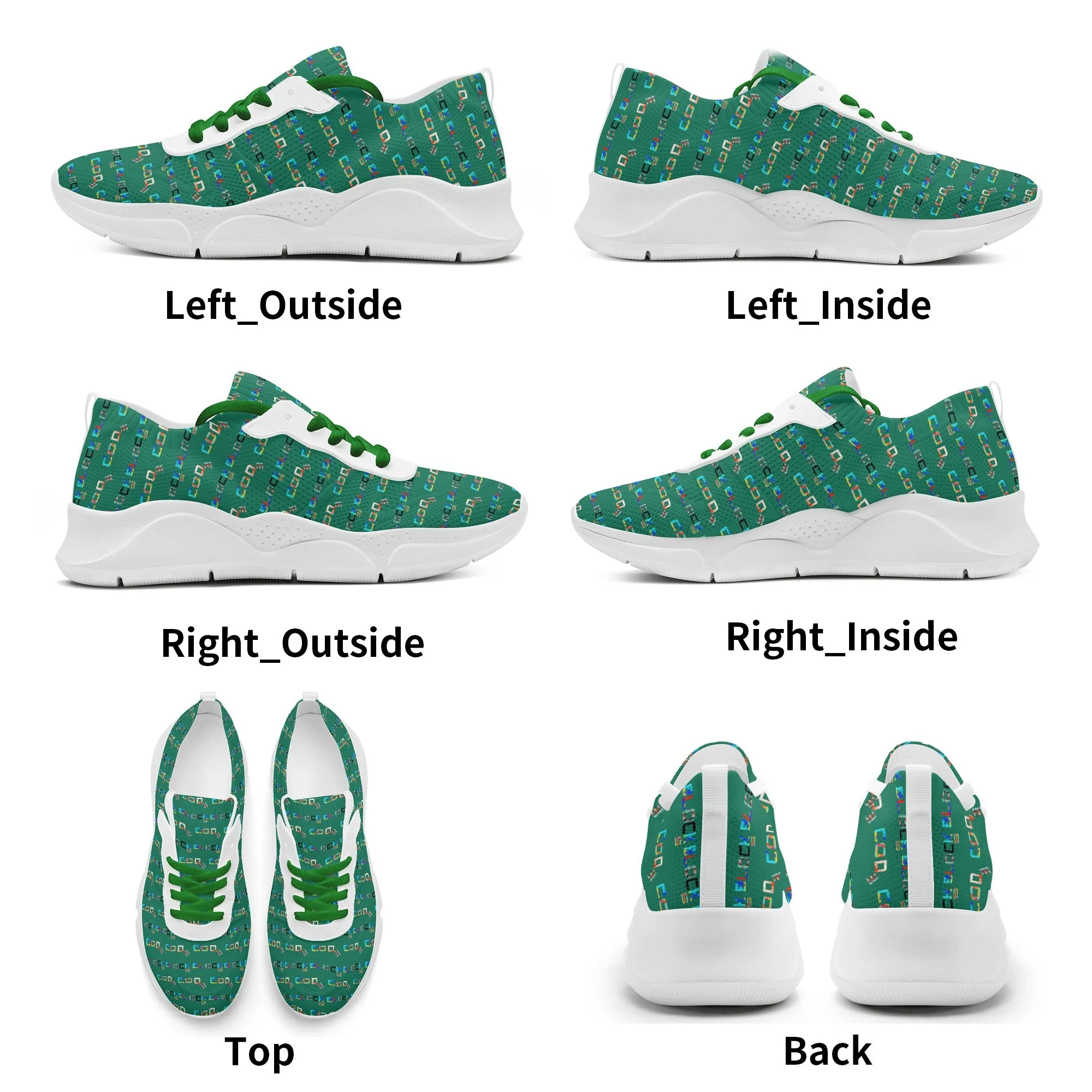 Womens Mesh Gymnastics Chunky Sneakers